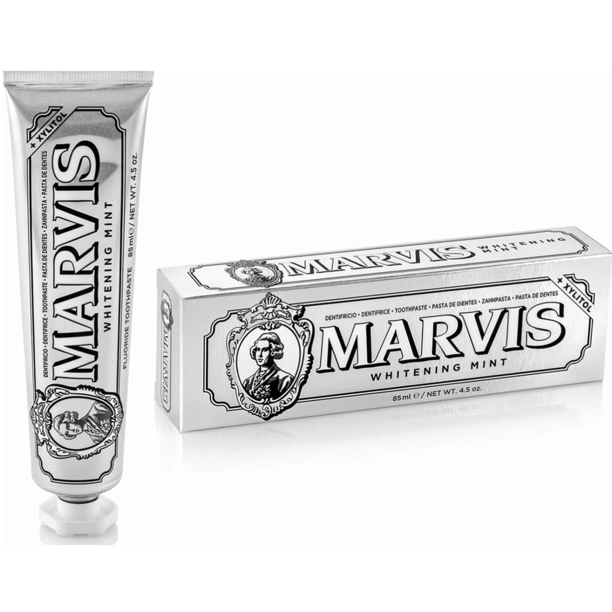 خمیردندان مارویس سفید کننده Marvis whitening mintحجم۸۵ml
